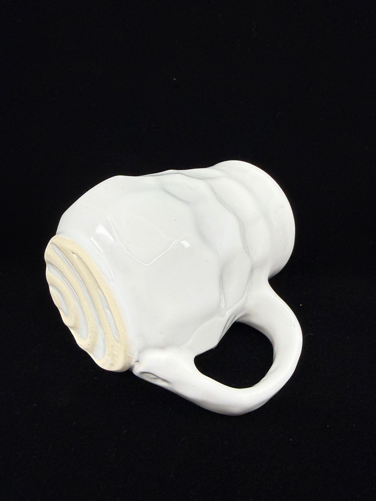 White Faceted Mug