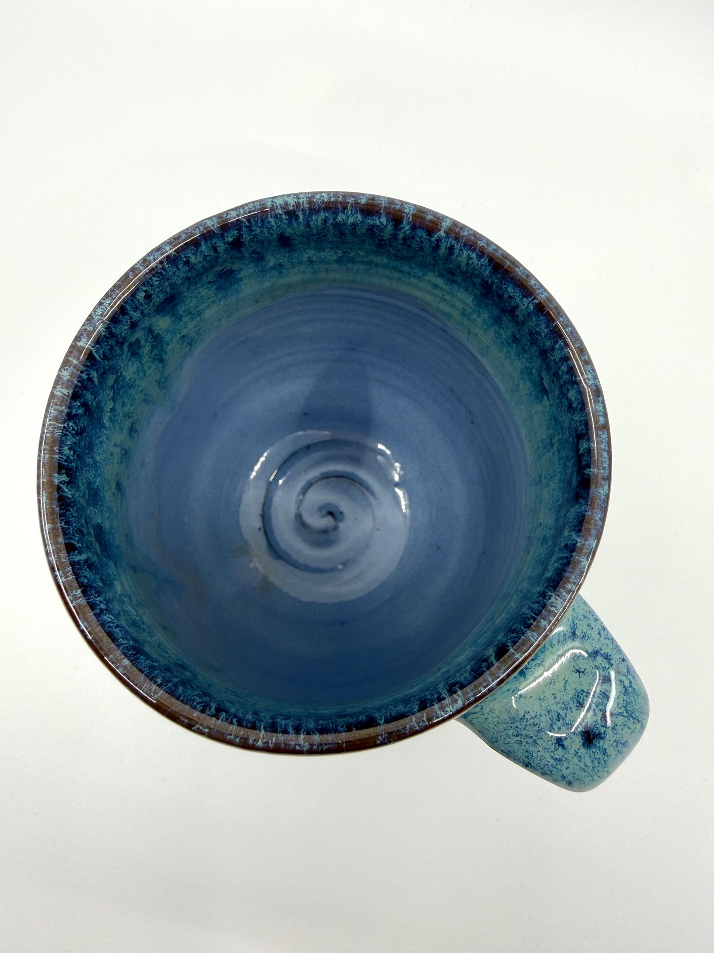 Periwinkle Carved Mug