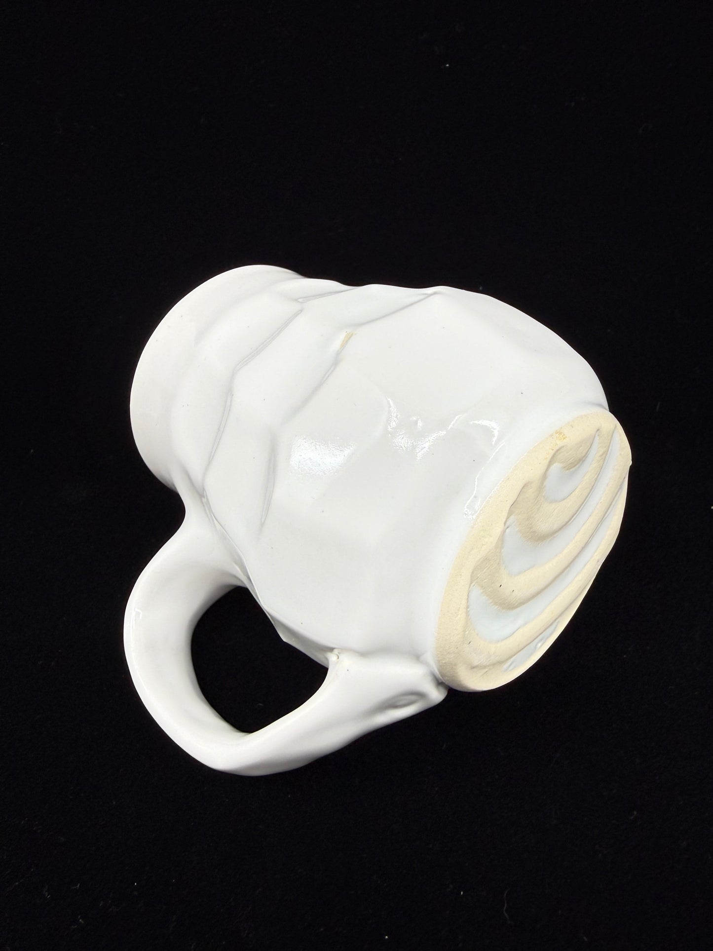 White Faceted Mug
