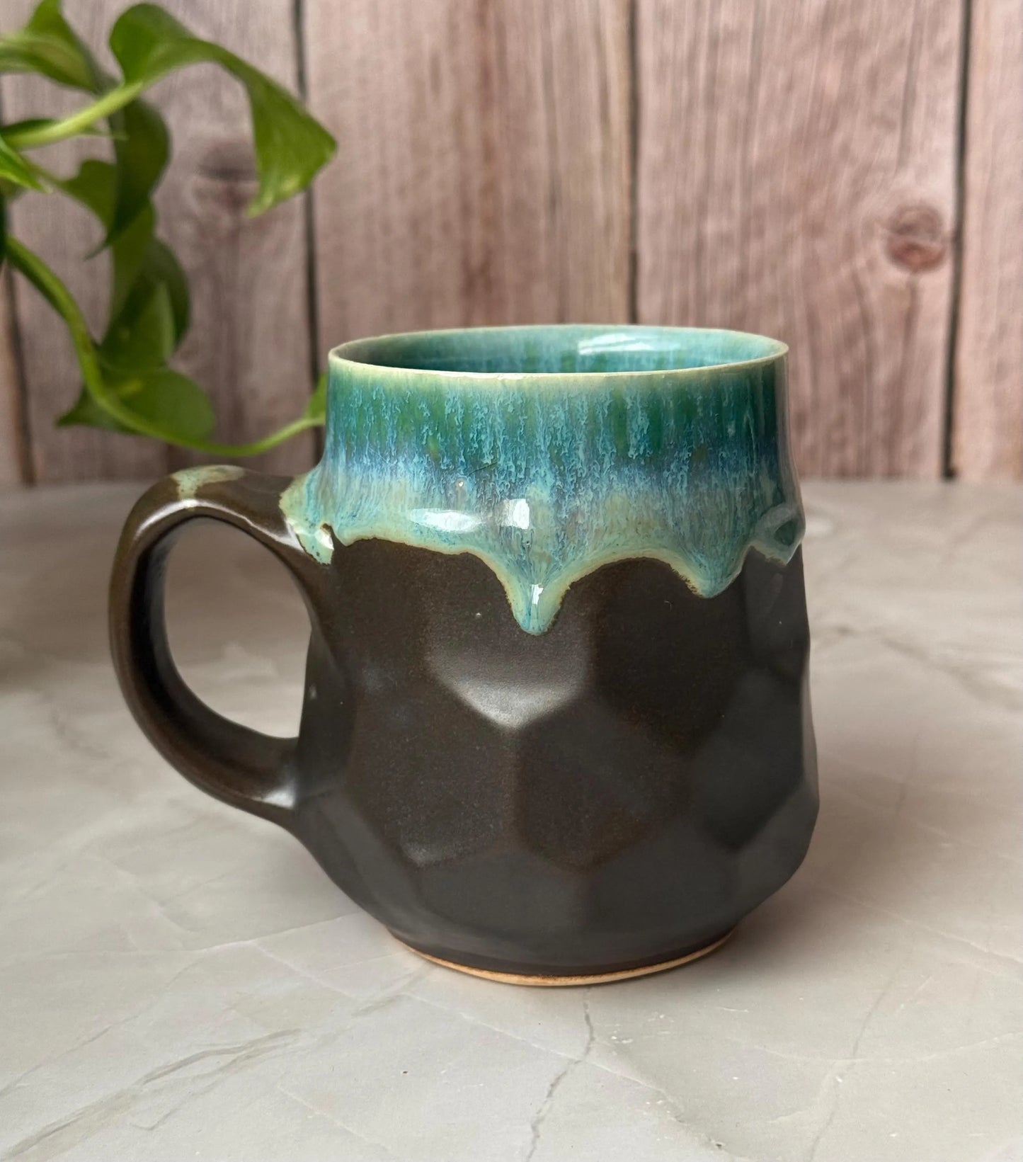 Horizon Faceted Mug